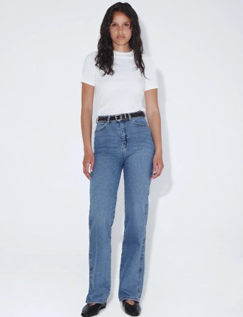 Dr Denim Moxy High Straight - Blue - XS x 34