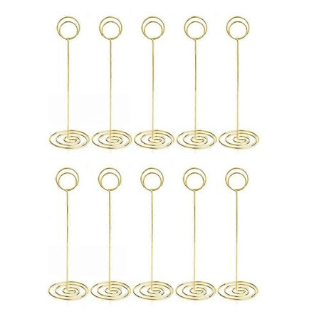 Bordnummerholdere 10 stk. - 22 cm høje bordkortholdere, høje bordnummerstandere til bryllupsfest