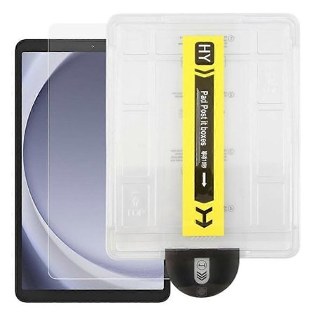 Til Samsung Galaxy Tab A9 Skærmbeskytter Hærdet Glas HD Film med Automatisk Støvfjernelsesværktøj