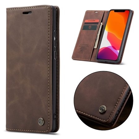 CaseMe iPhone 11 Pro Max Vintage Etui - Kaffe