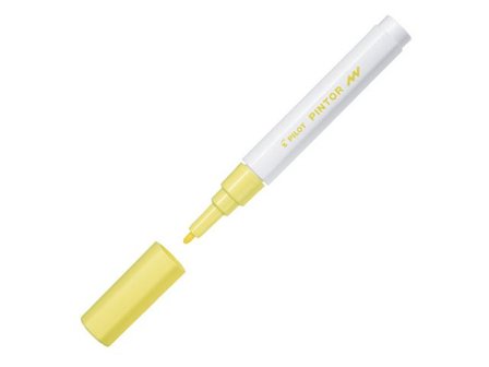 PILOT Märkpenna Pintor Fine spets, 1,0 mm, Pastell gul - Lyreco - Kontorsmaterial - Pennor - Märkpennor - Rund spets