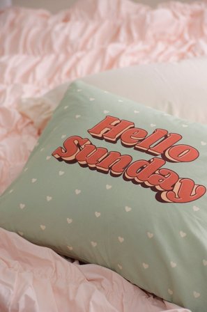 &Home - Örngott Panelprint - Grön - Örngott - 50X60 - Från Homeroom