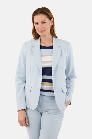 BRANDTEX - Blazer - Lyseblå - Reverskrave