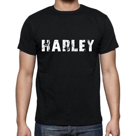 Herr T-shirt Harley T-shirt Vintage Svart