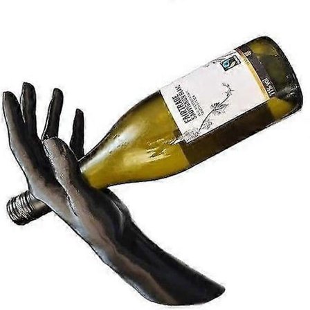 Kädenmuotoinen viinipulloteline | Ainutlaatuinen 3D-tulostettu viinipulloteline | Realistinen käsimuotoinen baari-tarvike | Moderni koti- ja 
