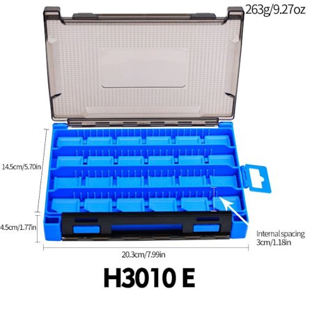 Fiskegrej Box Fiskeværktøj Organizer Bokser BLÅ