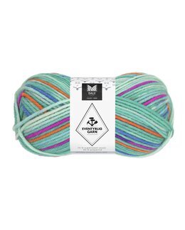 Garn Eventyrlig 100g Regnbuefarget - Dale Garn