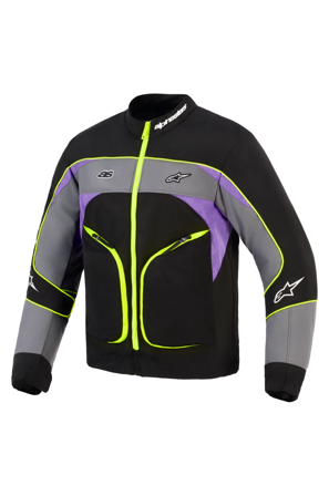 Motorradjacke Alpinestars Unite Schwarz/Asphalt/Violett M