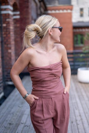 Izza Top Terracotta 40