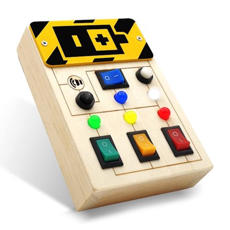 Toddler Busy Board Montessori-legetøj til 3+ småbørn Sanselegetøj med knapper, pædagogisk læringslegetøj Gaver til børn