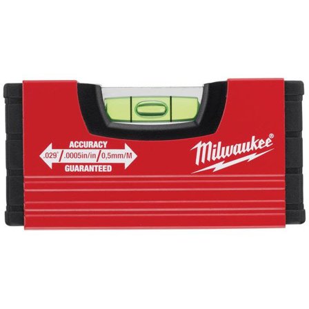Milwaukee MINI Vattenpass 10 cm, Mått & vattenpass