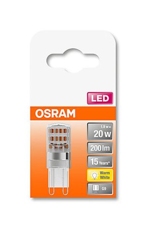 OSRAM LED pin 20 1,9W 2700K G9