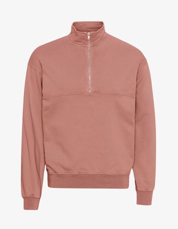 Organic Quarter Zip - Rosewood Mist - XL