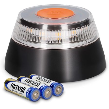 Nødlys, bilhavarilys, 1 km sikt, V16-beacon med magnetisk base