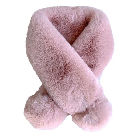 Fleece Skjerf for Gutter og Jenter, Varmt Vinterskjerf for Barn, Rosa