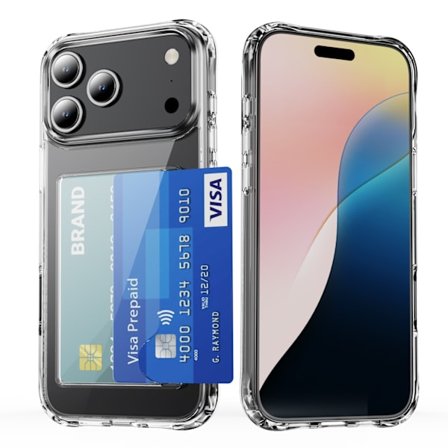 Side Card Slot Stødsikkert Telefoncover Kompatibelt med iPhone 17 Pro Max