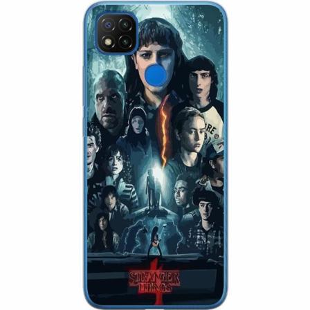 Xiaomi Redmi 9c Genomskinligt Skal Stranger Things