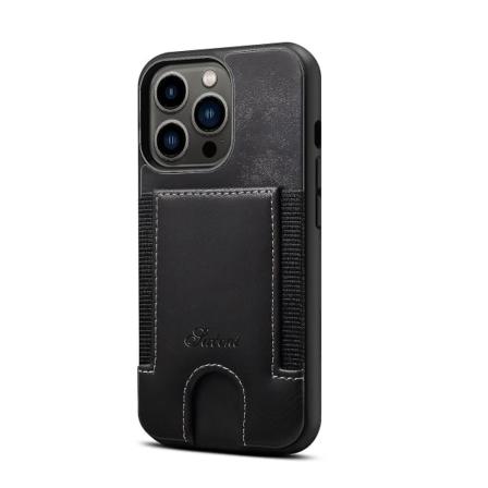 Wekity Slim Card Case Designet for iPhone 13 / iPhone 13 Pro - Lommebokdeksel med kortspor - Beskyttende/ripebestandig - Kompatibel med Apple iPhone