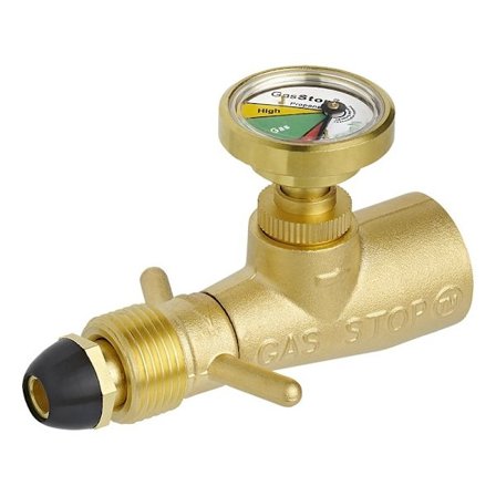 GasStop hätäsulkuventtiili propaanikaasupulloille SE 0.885 NGO LH POL (G.10) GSSE1