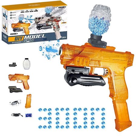 Elektrisk Gel Ball Blaster Automatisk Splash Ball Shooter Utomhusaktivitetsleksak Present till Barn Pojkar Flickor