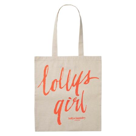 Lolly's Laundry, Tote Bag - Lollys Girl Beżowy, Kobieta, Rozmiar: ONE Size