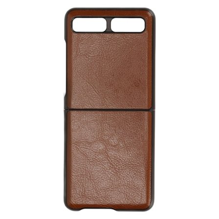 Läderfodral för Samsung Galaxy Z Flip, skyddande skal, anti-scratch, ljusbrun, typ 2