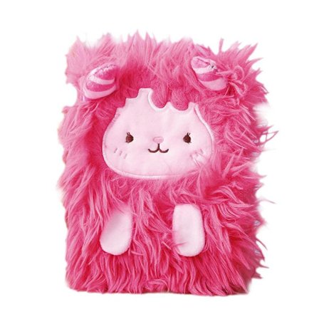 Tegneserieomslag Dagbok med Lodden-Monster Omslag Personlig Nydelig 112 Siders Journal Flott Bursdagsgave til Kvinner Jenter