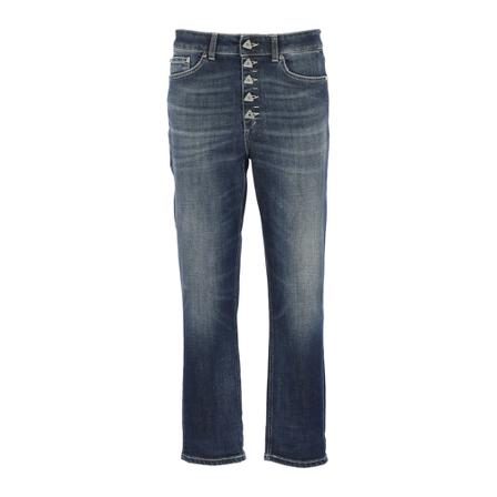 Dondup - Boyfriend Jeans - Blå - Dam - Storlek: W24, Dam, Storlek: W24