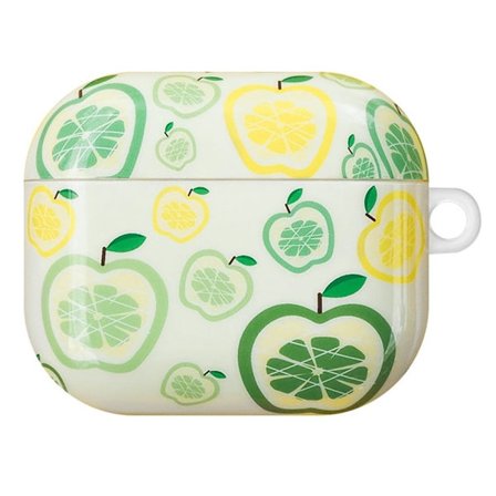 AirPods 3 laddningsfodral med snyggt mönster - Äpple / Citron