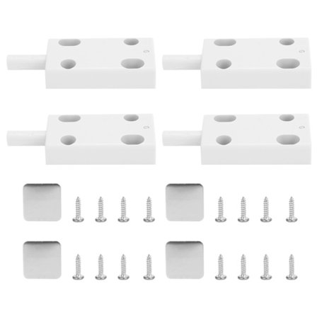 4 Sett Skyv for å Åpne Skuffdemper Dørlås Buffer for Skap Garderobe