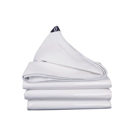 Vanntett og slitesterk presenning, PVC presenning, hvit vanntett presenning med øyer 2x3m presenning med høy tetthet