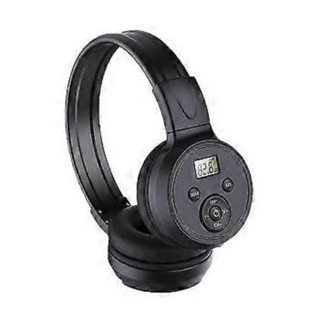 Trådlösa Radiohörlurar FM Radio Headset Over Ear Bluetooth Stereo Hörlurar för Dator och Telefon