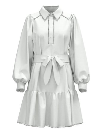 YAS Yasrosalina Ls Dress - White - S