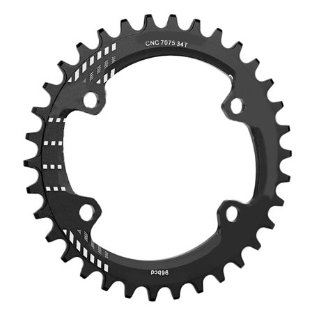 BCD 96MM Narrow Wide -ketjupyörä, yksittäinen ketjupyörä malleille M6000 M7000 M8000 (musta 34T)