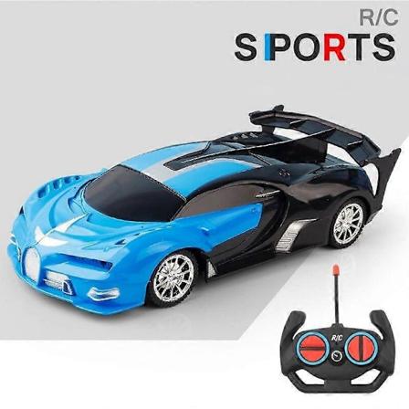 2.4G RC-autolelu Radio-ohjattavat autot Nopea LED-valo Urheiluauto Temppu Drift -kilpa-autolelut pojille Joululahjat Robotti-lelut-Xin 15-BJD-blue