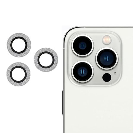 Glitter iPhone 13 Pro Max skal - Silver