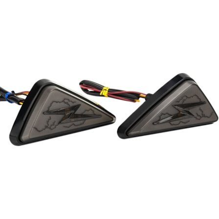 LED-blinkers för motorcykel, triangulär infälld montering, enkel installation, vattentät