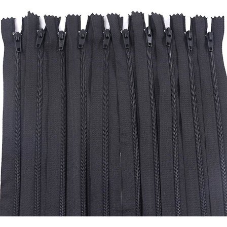 60 st 12 tum nylon spiralblixtlås för skräddare sömnad hantverk crafter's specia (svart)