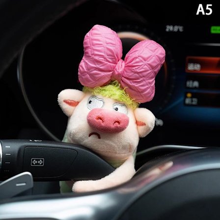 Bil Blinkers Torkare Cartoon Dekoration Mini e Piggy Plysch Dol