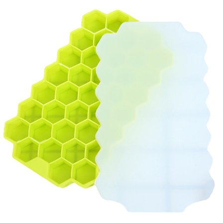 Stenciler för istråg i silikon med lock Multifunktions Återanvändbar gör-det-själv-ismaskin Praktiskt köksredskap Enkel användning