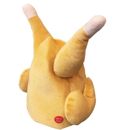 Plys Sjov Kostume Hat Elektrisk Svingende Bevægelig Stegt Kalkun Haj Julehat til Rolleleg Udklædningsfest