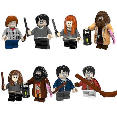 8 stk. Harry Potter Byggeklodser Minifigur Børns Pædagogiske Samlede Byggeklodslegetøj