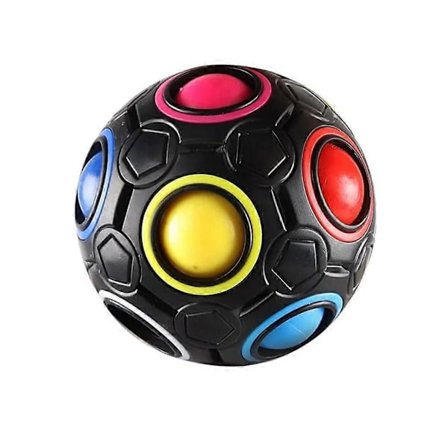 Regnbuebold Anti-Stress Bold Stress Legetøj Og Færdighedsspil Til Voksne Og Børn Sort (sh)