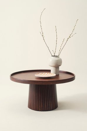 Jotex - Sofabord Ø 90 Cm Brun - ZELARINO - Kjøp Sofabord hos Jotex