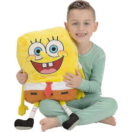 Spongebob Barneseng Supermyk Plysj Koseputekamerat for Barn, Én Størrelse, Av Franco Type2