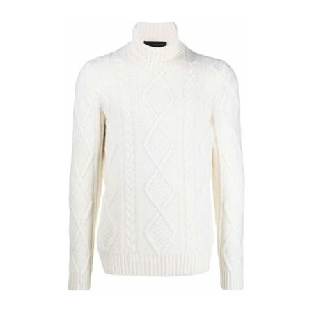 Tagliatore, Knitwear Wit, Heren, Maat:M