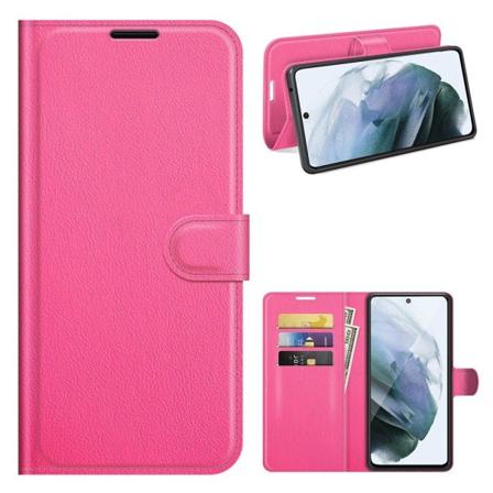Classic Samsung Galaxy S21 FE Flip etui - Rose Pink