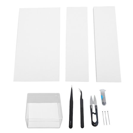 Butterfly Exemplar Tools Kit Display Case Box 8 ark Papperspress EVA Foam Butterfly Board 100 rostfria fjärilsstift