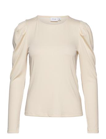 Vififo O-Neck L/S Top Bf Cream Vila