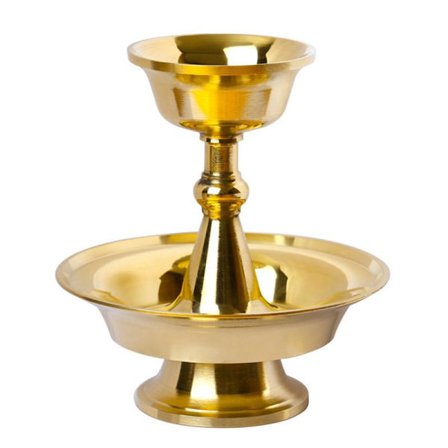 Buddhistisk Skyddsängel Kopp Inredning Koppar Hantverk Polering Tibetansk Hyllning